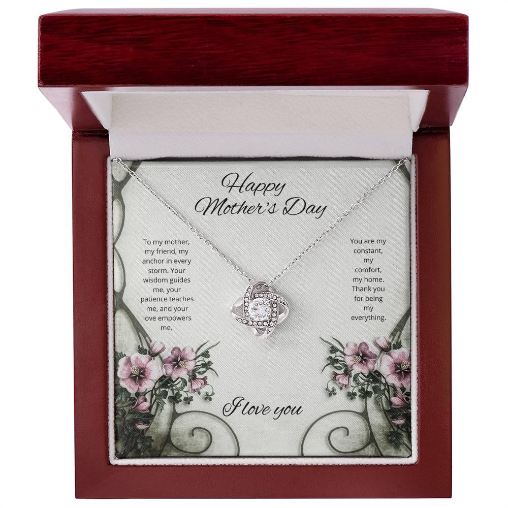 Mothers day Necklace With Message Card Unbreakable Love Knot The Quintessential Mother's Day Tribute - AnalyticsMerch.Com