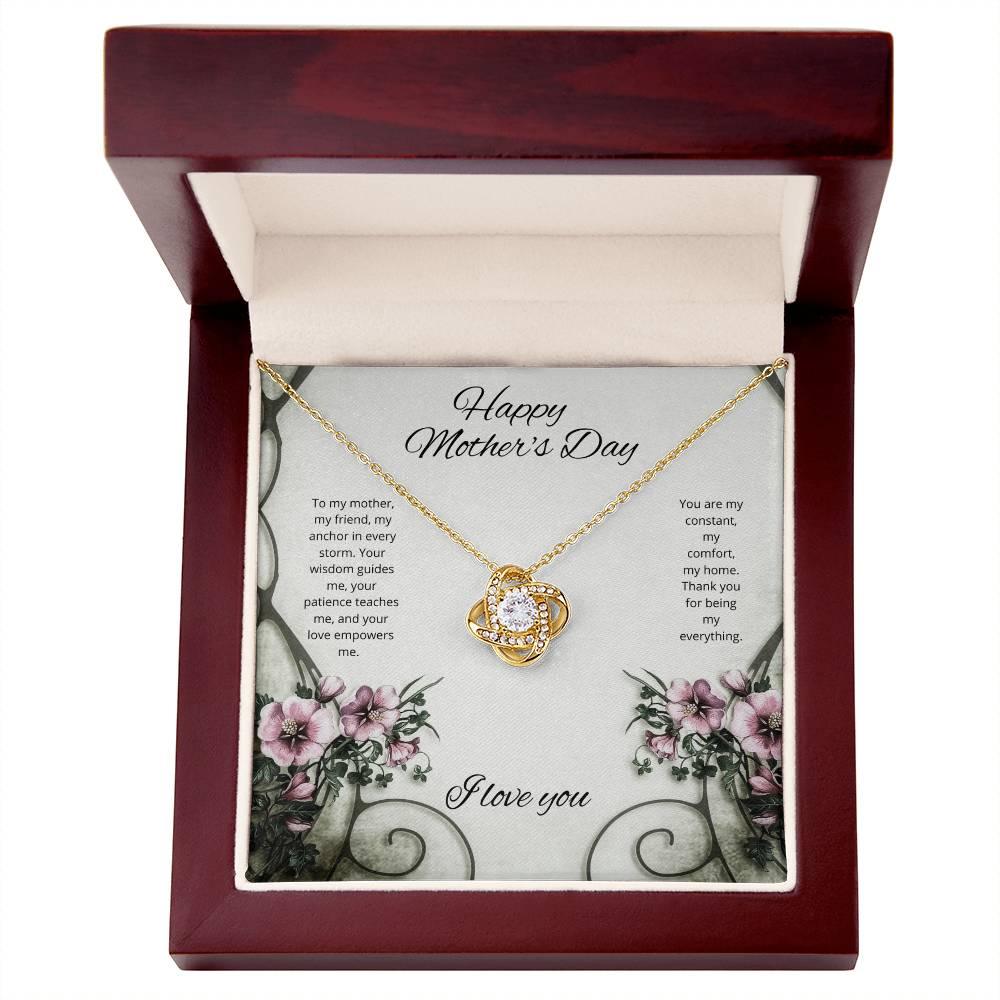 Mothers day Necklace With Message Card Unbreakable Love Knot The Quintessential Mother's Day Tribute - AnalyticsMerch.Com