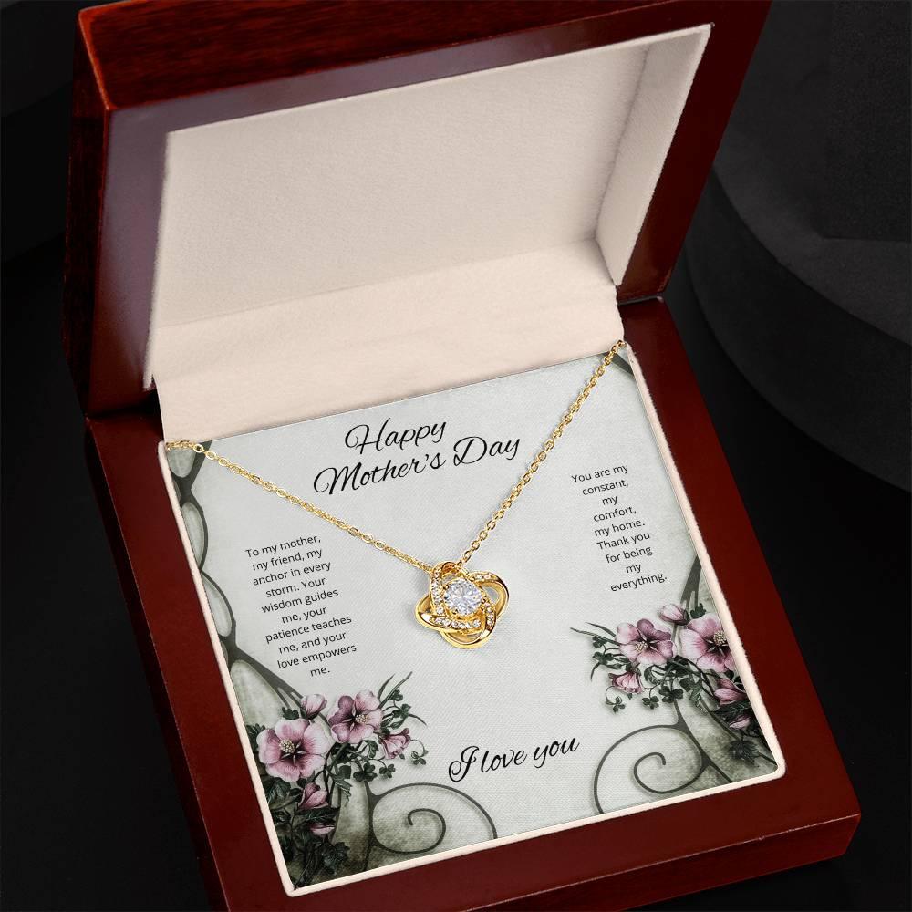 Mothers day Necklace With Message Card Unbreakable Love Knot The Quintessential Mother's Day Tribute - AnalyticsMerch.Com