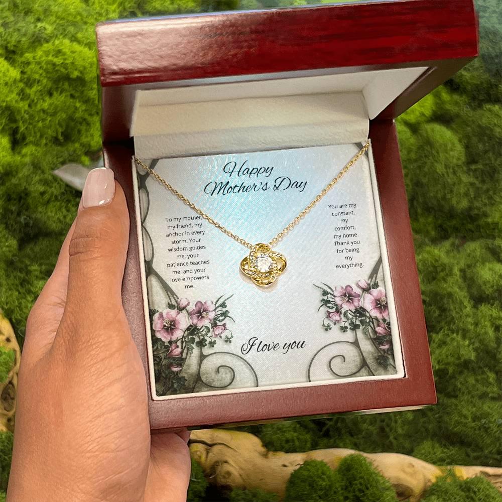 Mothers day Necklace With Message Card Unbreakable Love Knot The Quintessential Mother's Day Tribute - AnalyticsMerch.Com