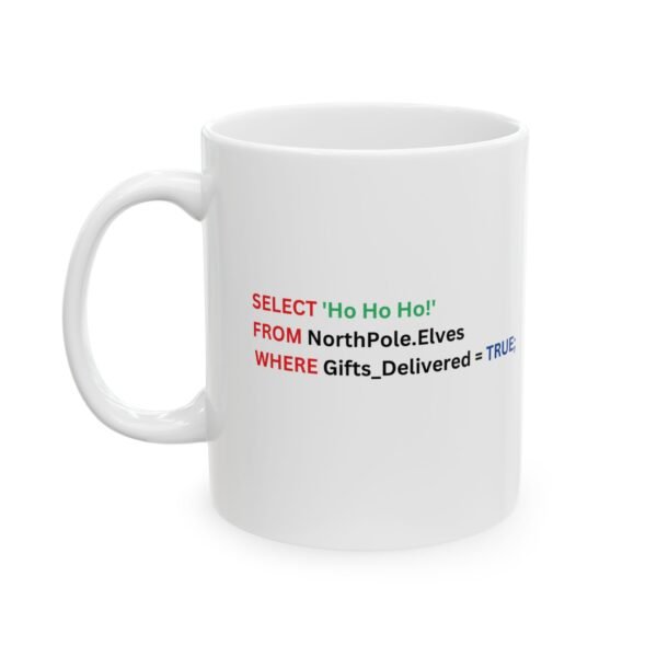 Funny SQL Developer Mug for Christmas, Programmer Coffee Cup, Christmas Gift for Computer Nerd, SQL Coding Mug, Programmer Gift