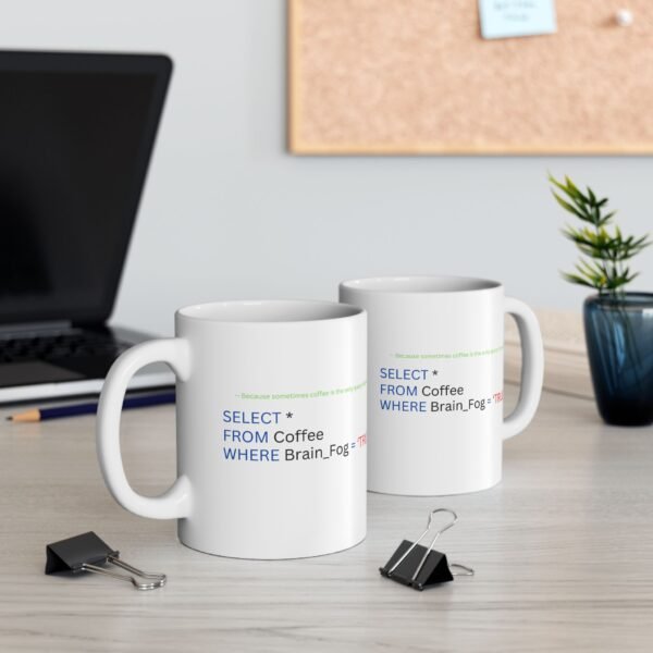 Programmer Ceramic Mug, Computer Coding Programmer Mugs, Developer Gift, Funny SQL Developer Mug - Image 4