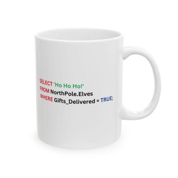 Funny SQL Developer Mug for Christmas, Programmer Coffee Cup, Christmas Gift for Computer Nerd, SQL Coding Mug, Programmer Gift - Image 2