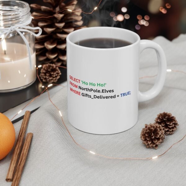 Funny SQL Developer Mug for Christmas, Programmer Coffee Cup, Christmas Gift for Computer Nerd, SQL Coding Mug, Programmer Gift - Image 3