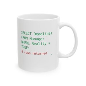 SQL Developer Mug | Funny Data Analyst Gift | SELECT Query Joke Coffee Cup | Programmer Humor Mug | FREE Personalization Included