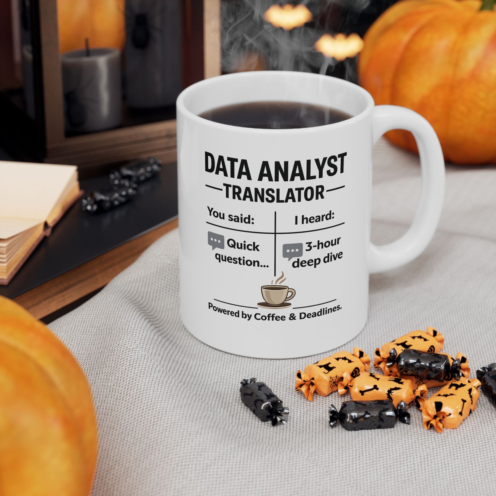 Data Analyst Translator Funny Coffee Mug Coworker Humor Tech Office Gift Data Nerd - Image 5