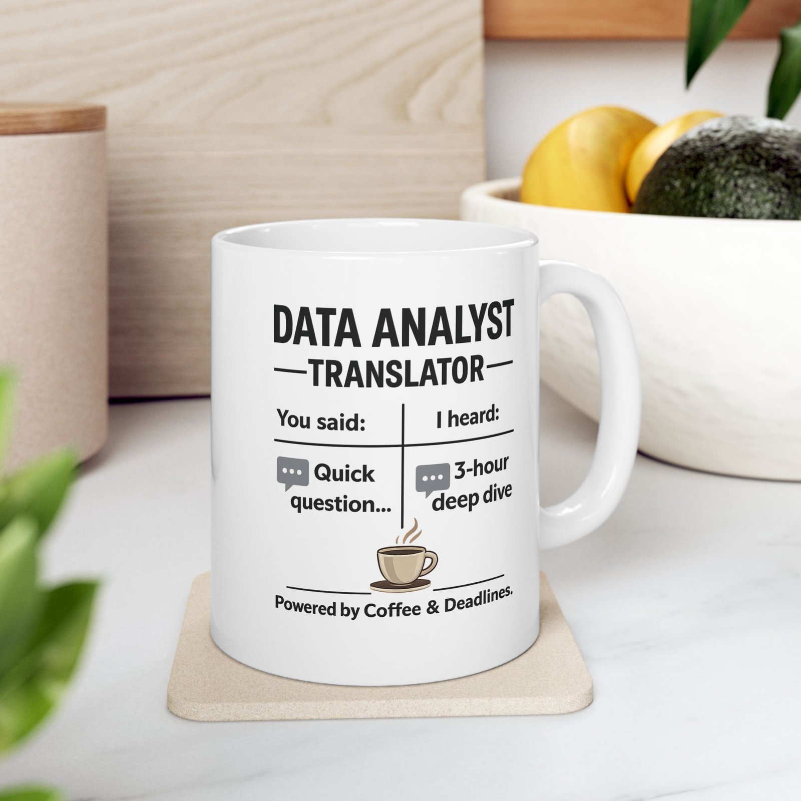 Data Analyst Translator Funny Coffee Mug Coworker Humor Tech Office Gift Data Nerd - Image 5