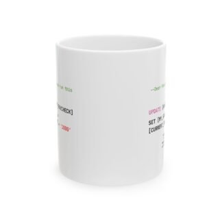 Dear Manager Run This Query Funny SQL Coffee Cup Data Analyst Humor Tech Office Gift