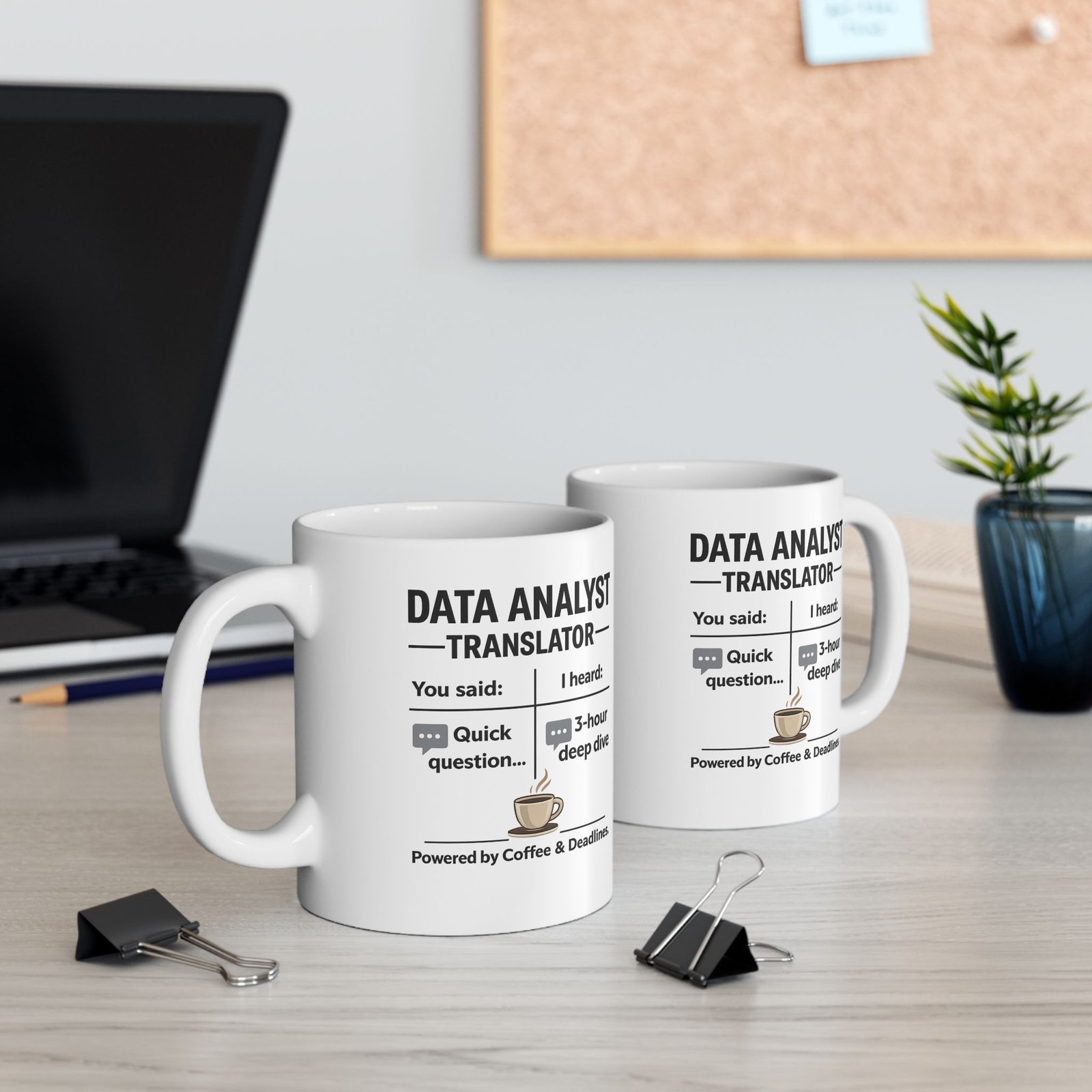 Data Analyst Translator Funny Coffee Mug Coworker Humor Tech Office Gift Data Nerd - Image 4