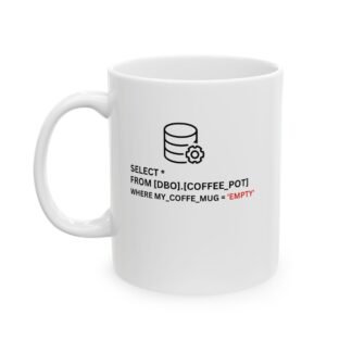 Data Analyst Mug - Personalized 11oz Ceramic Coffee Cup, Dishwasher and Microwave Safe - Gift for Programmers, Coders and DBAs