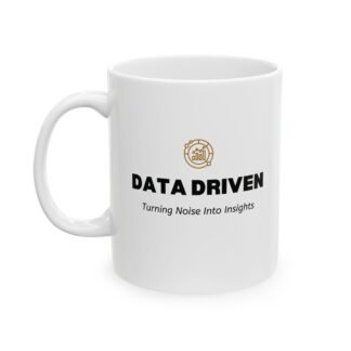 Data Driven Coffee Mug - Turning Noise Into Insights - Funny Data Analyst Gift - Techie Coffee Cup for Data Lovers