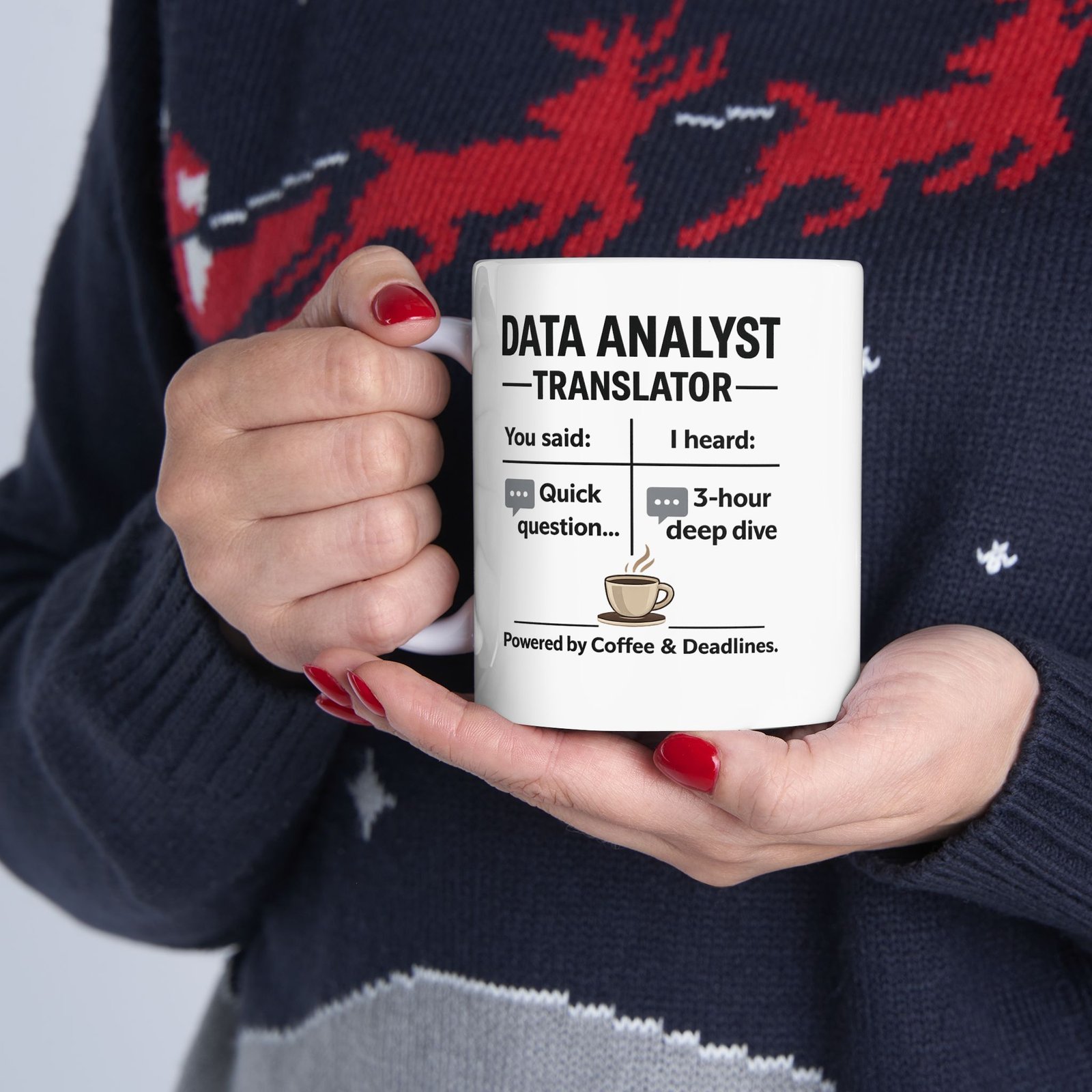 Data Analyst Translator Funny Coffee Mug Coworker Humor Tech Office Gift Data Nerd - Image 10