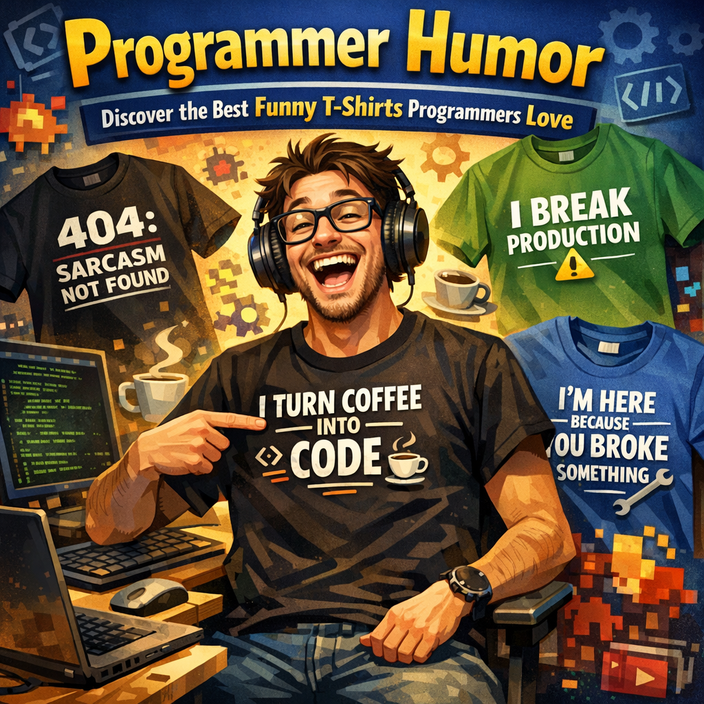 Illustration of Programmer Humor: Discover the Best Funny T-Shirts Programmers Love